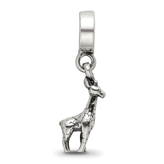 Sterling Silver Reflections Giraffe Dangle Bead