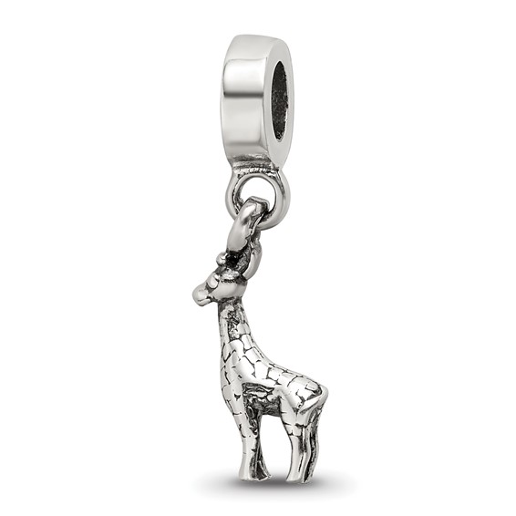 Sterling Silver Reflections Giraffe Dangle Bead