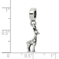 Sterling Silver Reflections Giraffe Dangle Bead view 3