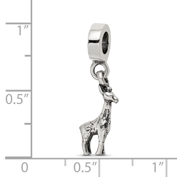 Sterling Silver Reflections Giraffe Dangle Bead