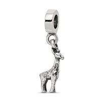 Sterling Silver Reflections Giraffe Dangle Bead view 1