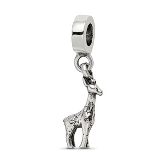 Sterling Silver Reflections Giraffe Dangle Bead