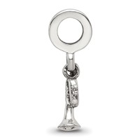 Sterling Silver Reflections Trumpet Dangle Bead view 2