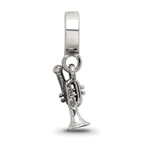 Sterling Silver Reflections Trumpet Dangle Bead view 4