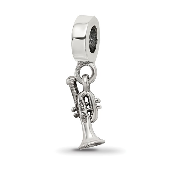 Sterling Silver Reflections Trumpet Dangle Bead