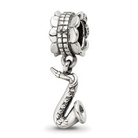 Sterling Silver Reflections Saxophone Dangle Bead view 5