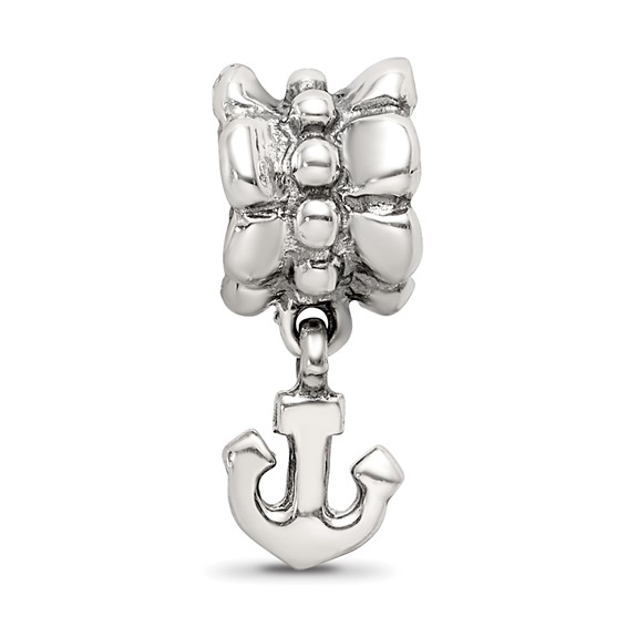 Sterling Silver Reflections Anchor Dangle Bead