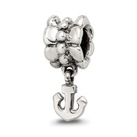 Sterling Silver Reflections Anchor Dangle Bead view 1