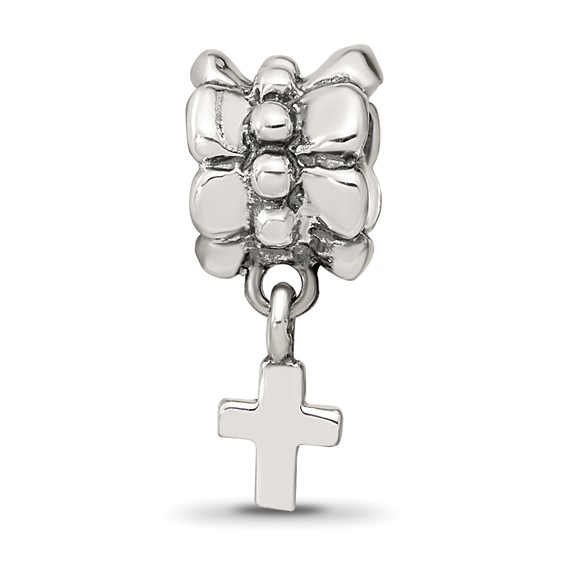 Sterling Silver Reflections Cross Dangle Bead