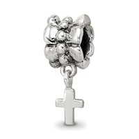 Sterling Silver Reflections Cross Dangle Bead view 1