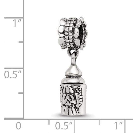 Sterling Silver Reflections Angel Ash Dangle Bead