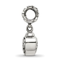 Sterling Silver Reflections Heart Ash Dangle Bead view 2