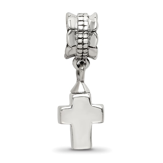Sterling Silver Reflections Cross Ash Dangle Bead