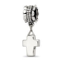 Sterling Silver Reflections Cross Ash Dangle Bead view 1