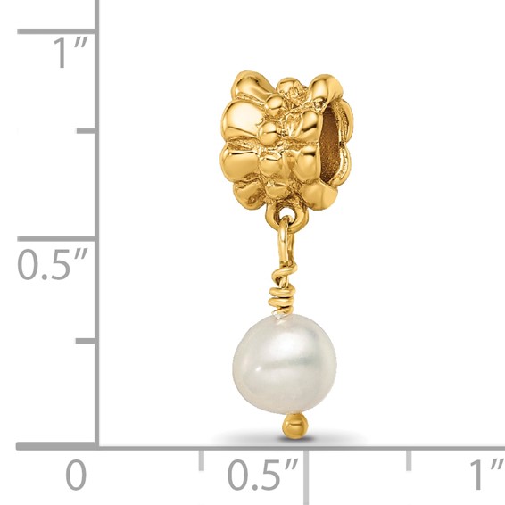 Sterling Silver GP Reflections FW Cultured Pearl Dangle Bead