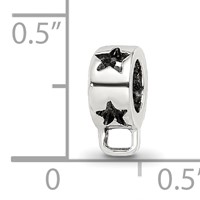 Sterling Silver Reflections Star with Loop for Click-on Bead view 4