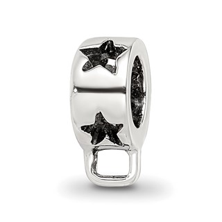 Sterling Silver Reflections Star w/Loop for Click-on Bead