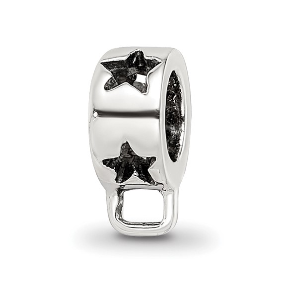 Sterling Silver Reflections Star w/Loop for Click-on Bead