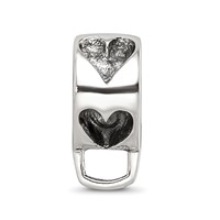 Sterling Silver Reflections Heart with Loop for Click-on Bead view 3