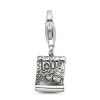 Sterling Silver Reflections Love Note Click-on for Bead view 3