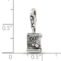 Sterling Silver Reflections Love Note Click-on for Bead view 5