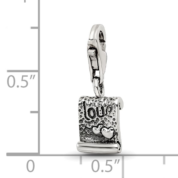 Sterling Silver Reflections Love Note Click-on for Bead