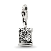 Sterling Silver Reflections Love Note Click-on for Bead view 1