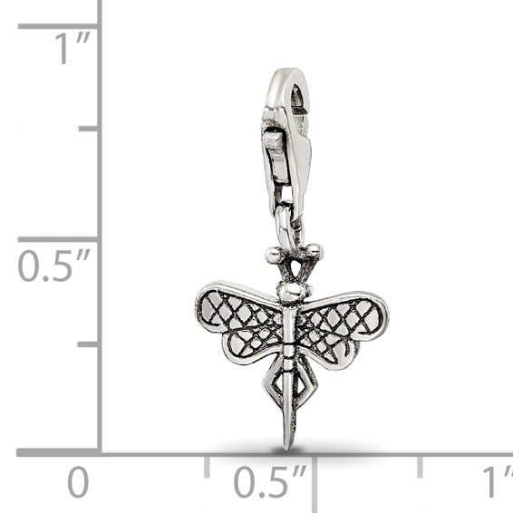 Sterling Silver Reflections Dragonfly Click-on for Bead