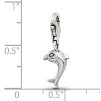 Sterling Silver Reflections Dolphin Click-on for Bead view 3