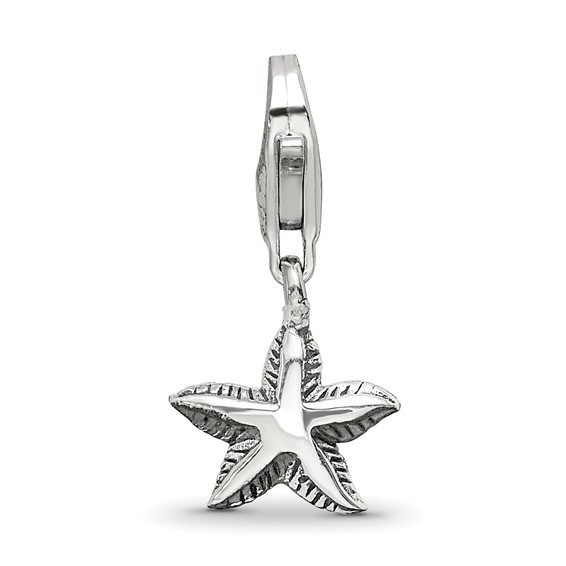 Sterling Silver Reflections Starfish Click-on for Bead