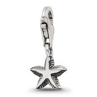 Sterling Silver Reflections Starfish Click-on for Bead view 1