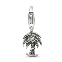 Sterling Silver Reflections Palm Tree Click-on for Bead view 4