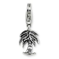 Sterling Silver Reflections Palm Tree Click-on for Bead view 5