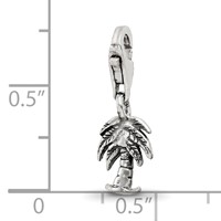 Sterling Silver Reflections Palm Tree Click-on for Bead view 3
