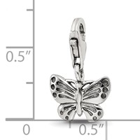 Sterling Silver Reflections Butterfly Click-on for Bead view 3