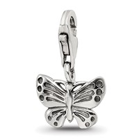 Sterling Silver Reflections Butterfly Click-on for Bead view 1