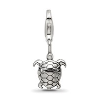 Sterling Silver Reflections Turtle Click-on for Bead view 4
