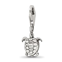 Sterling Silver Reflections Turtle Click-on for Bead view 5