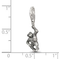 Sterling Silver Reflections Monkey Click-on for Bead view 4