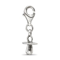 Sterling Silver Reflections Baby Pacifier Click-on for Bead view 2