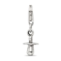 Sterling Silver Reflections Baby Pacifier Click-on for Bead view 3