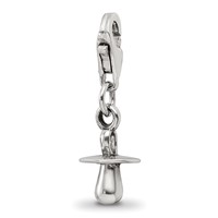 Sterling Silver Reflections Baby Pacifier Click-on for Bead view 1