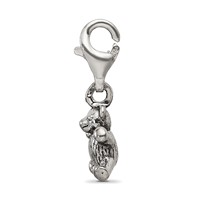 Sterling Silver Reflections Teddy Bear Click-on for Bead view 2