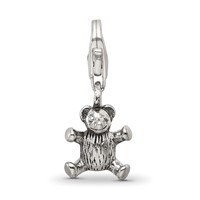 Sterling Silver Reflections Teddy Bear Click-on for Bead view 4
