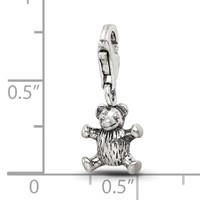 Sterling Silver Reflections Teddy Bear Click-on for Bead view 3