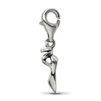 Sterling Silver Reflections Ballet Slipper Click-on for Bead view 2