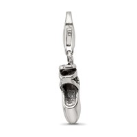 Sterling Silver Reflections Ballet Slipper Click-on for Bead view 3