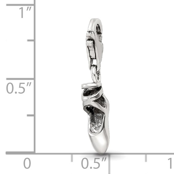 Sterling Silver Reflections Ballet Slipper Click-on for Bead