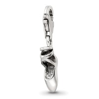 Sterling Silver Reflections Ballet Slipper Click-on for Bead view 1