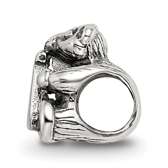 Sterling Silver Reflections Kids Letter A Bead